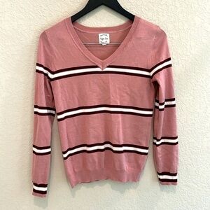 Hippie Rose Long sleeve cotton  V neck sweater size M